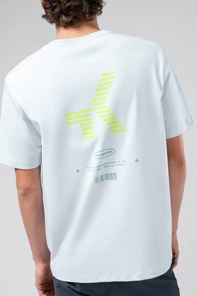 CAMISETA CASUAL UNISEX Over Ride (XS, White)