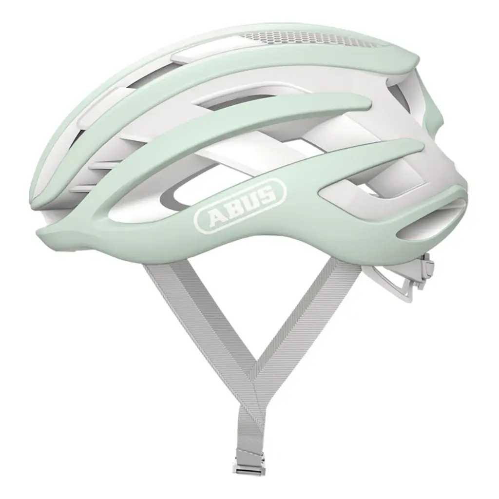 ABUS AirBreaker Helm Grün Wei, Gre M (52-58 Cm) - EUR (S/M)