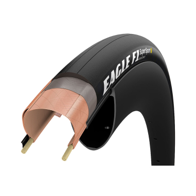 [GY18] GOODYEAR Cubierta Eagle F1 SuperSport 700x25 Pleg Neg/Mrrn