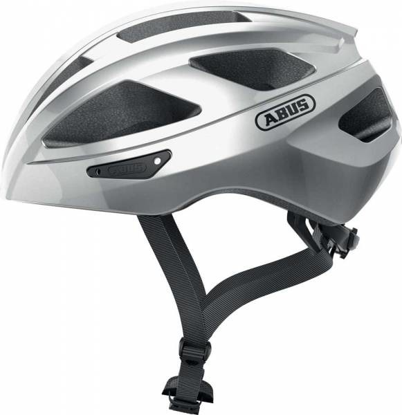 ABUS Casco Macator Gleam Silver (S, Blanco, Si)